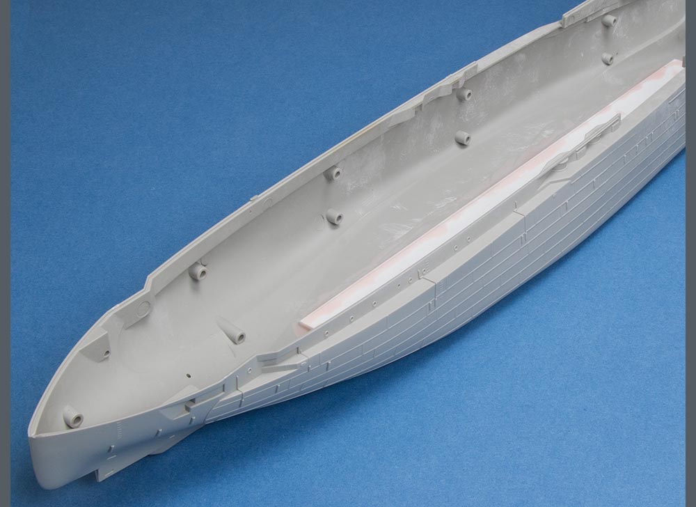 Trumpeter uss texas 1/360 hull comparison